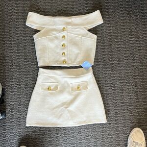 Elegant White Two-Piece Set